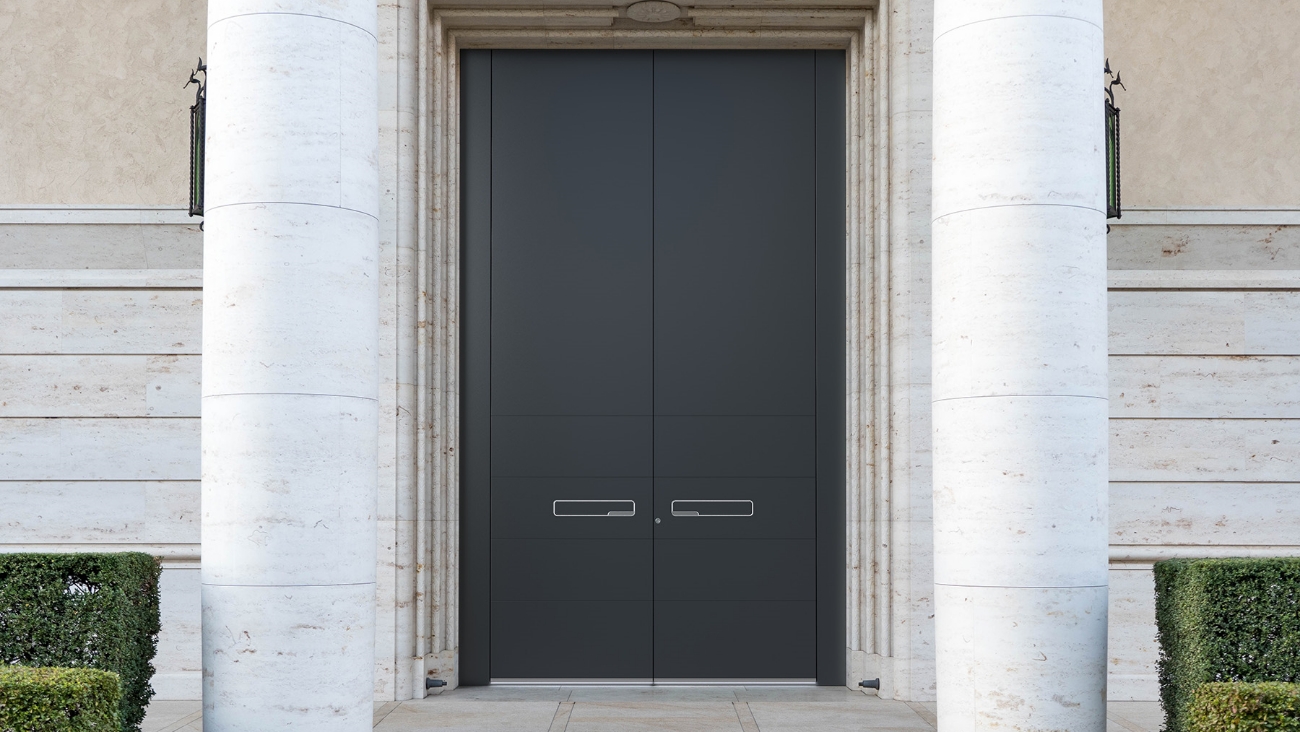 Flügeldeckende Aluminium-Haustür Modelle